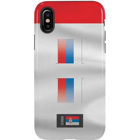 Serbia Soccer Flag iPhone XS Pro Case